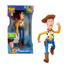 Mattel Figura Deluxe Parlanchina Woody Toy Story 5 Jmw22 - Figurine Parlante Woody Disney Pixar, Version Espagnol, Avec Sons et Mouvements Frénétiques, Multilingue