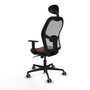 Piqueras y Crespo Chaise de Bureau Jorquera 1D036G1 Gris Brun foncé