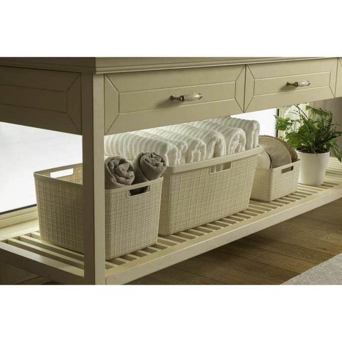 Curver Corbeille à linge Jute 46 L Beige Curver Corbeille à linge Jute 46 L Beige