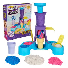 Spin Master Machine à Glace Kinetic Sand 6068385 – Crème Glacée Artisanale avec Sable Cinétique, Jouet Créatif pour Enfants +5 Ans