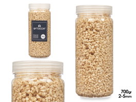 GIFTDECOR Bote Piedra 2-5 mm Métallisée Mostaza 700g