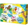 SES CREATIVE - My First Hobby 1 - Kit de Peinture au Doigt sans Tache pour Enfants - 4 Couleurs Magiques avec Pinceau - Activité Éducative pour 1+ An