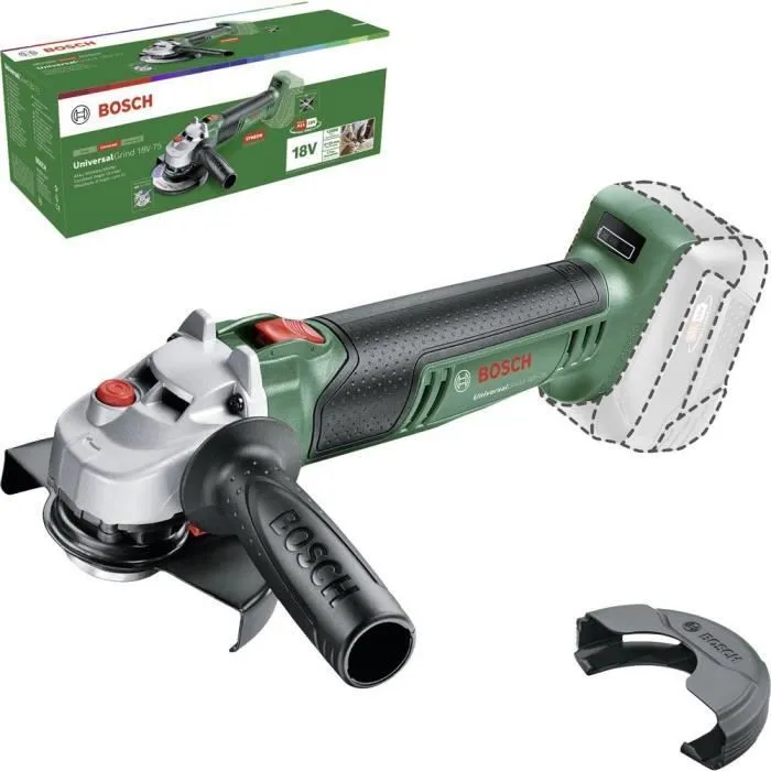 Bosch Meuleuse angulaire sans fil UniversalGrind 18V-75, 125 mm, 750 W, 12000 tr/min, pour béton Bosch Meuleuse angulaire sans fil UniversalGrind 18V-75, 125 mm, 750 W, 12000 tr/min, pour béton