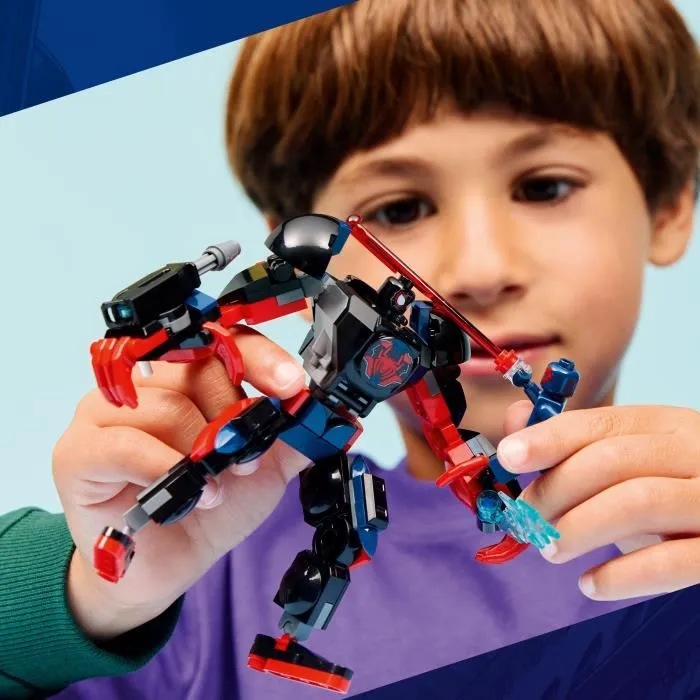 LEGO Marvel 76337 Robot de Miles Morales contre Spider-Man 2099 - Jouet de Construction à partir de 6 ans - Inspiré de Spider-Man : Across the Spider-Verse