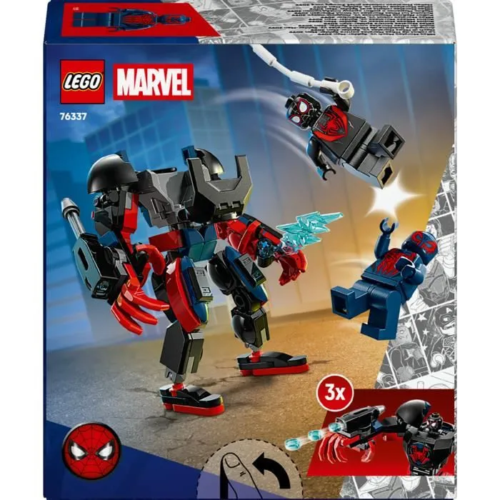 LEGO Marvel 76337 Robot de Miles Morales contre Spider-Man 2099 - Jouet de Construction à partir de 6 ans - Inspiré de Spider-Man : Across the Spider-Verse
