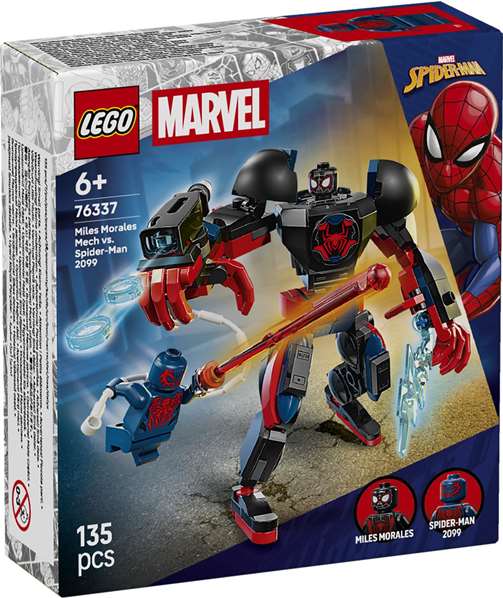 LEGO Armure Robotique Miles Morales contre Spider-Man 2099 LEGO Armure Robotique Miles Morales contre Spider-Man 2099