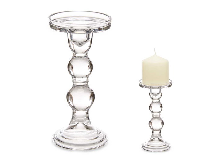 GIFTDECOR Candélabre Cristal Bola L 18cm
