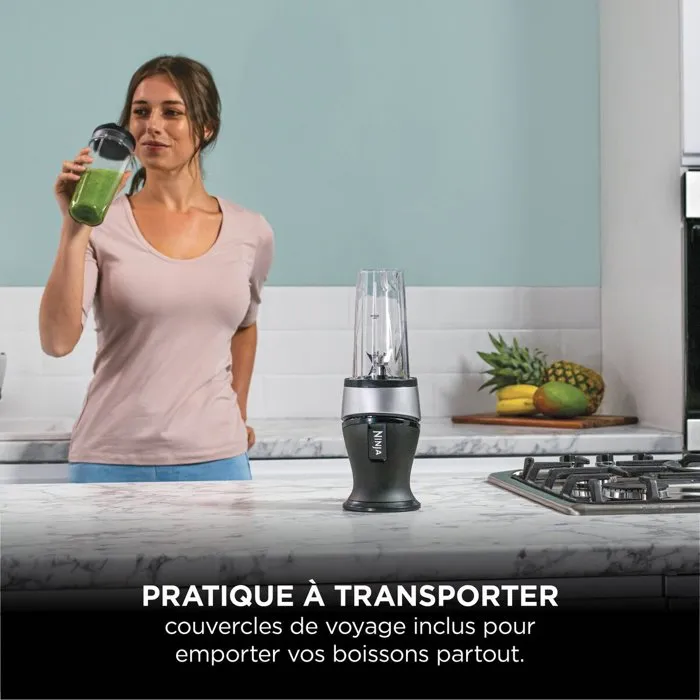 Ninja QB3001EUS Blender Nutri Slim avec 2 gobelets de 470 ml Ninja QB3001EUS Blender Nutri Slim avec 2 gobelets de 470 ml
