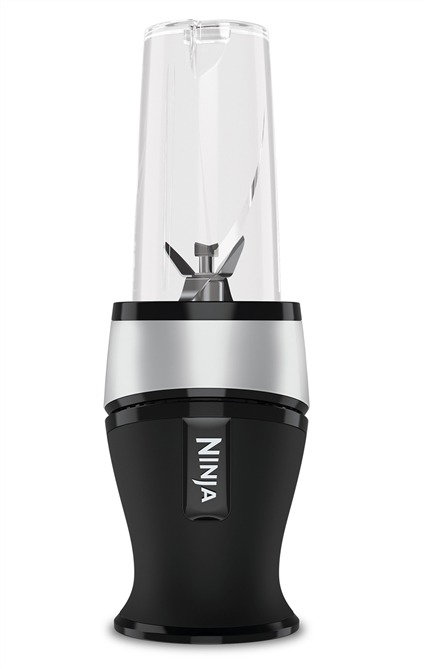 Ninja QB3001EUS - Blender personnel pour smoothies, 700 W, 2 gobelets voyage 470 ml, lames en acier inoxydable