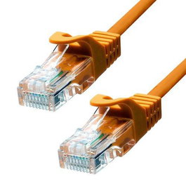 ProXtend Câble Ethernet CAT5e U/UTP Cuivre Orange 50cm