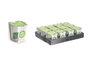 Acorde Porte-bougie Tealight Bambou 6 Heures Vert 7x7x7 cm (Set de 12)
