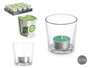 Acorde Porte-bougie Tealight Bambou 6 Heures Vert 7x7x7 cm (Set de 12)