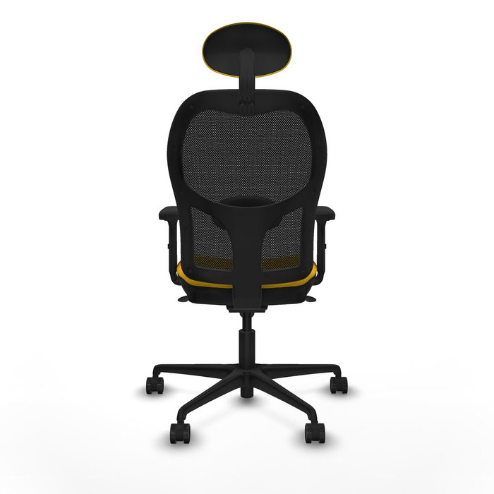 Piqueras y Crespo Chaise de Bureau avec Appui-tête Jorquera 2D036N1 Jaune