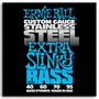 Ernieball Set Bajo Slinky S.Steel Extra 40-95 Cordes de Guitare Basse Acier Inoxydable