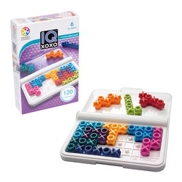 Smart Games - Jeu de réflexion IQ XOXO SG444 avec 120 défis, pièces double-face, pour les enfants à partir de 6 ans