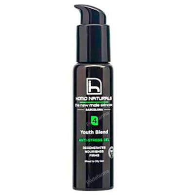 Homo Naturals Gel Anti-Stress Anti-Âge 4 Youth Blend pour Peau Mixte à Grasse 100 ml - Bakuchiol, Acai - Certifié Bio et Végan Homo Naturals Gel Anti-Stress Anti-Âge 4 Youth Blend pour Peau Mixte à Grasse 100 ml - Bakuchiol, Acai - Certifié Bio et Végan