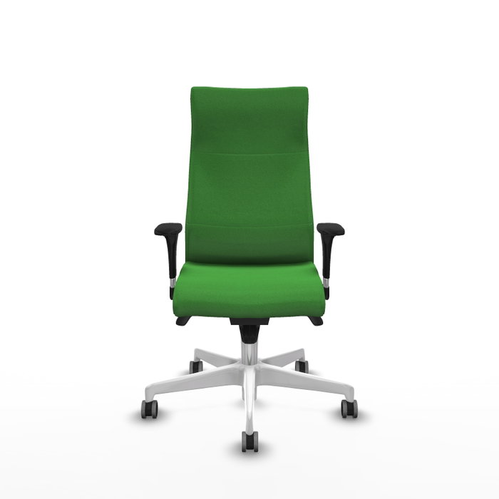Piqueras Y Crespo Fauteuil Albacete Vert avec Mécanisme Synchrone et Base Blanche