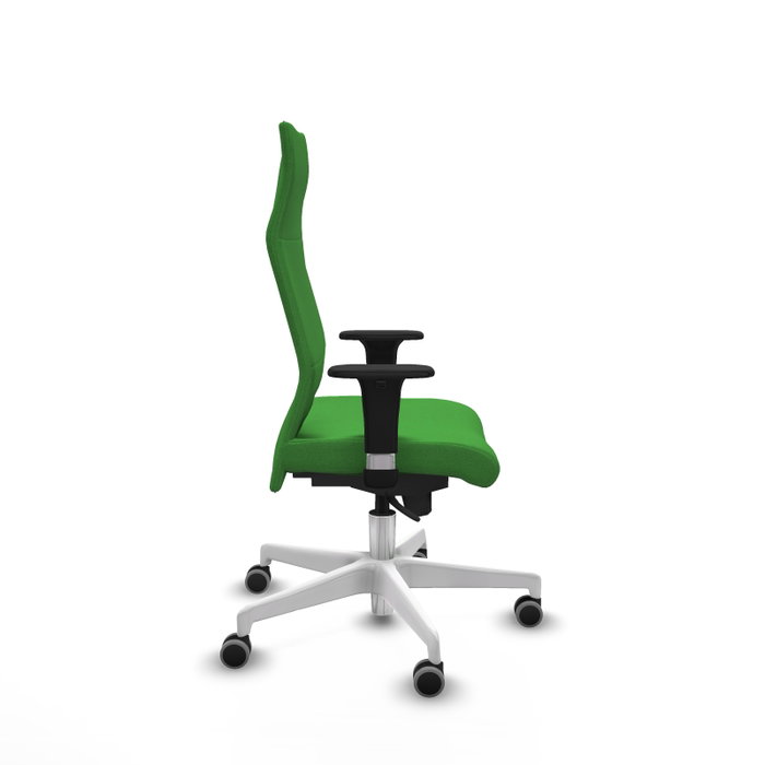 Piqueras Y Crespo Fauteuil Albacete Vert avec Mécanisme Synchrone et Base Blanche