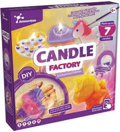 Science for You - Jeu Fábrica de Velas 3D, Kit de Création de Bougies Colorées et Parfumées avec Moules 3D (29x30x6 cm)