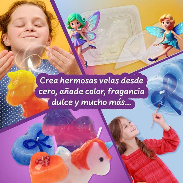 Science for You - Jeu Fábrica de Velas 3D, Kit de Création de Bougies Colorées et Parfumées avec Moules 3D (29x30x6 cm) Science for You - Jeu Fábrica de Velas 3D, Kit de Création de Bougies Colorées et Parfumées avec Moules 3D (29x30x6 cm)