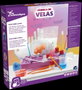 Science for You - Jeu Fábrica de Velas 3D, Kit de Création de Bougies Colorées et Parfumées avec Moules 3D (29x30x6 cm)
