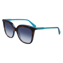 LONGCHAMP LO728S-220 Lunettes de soleil marron et bleu