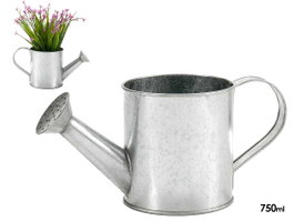 Ibergarden Arrosoir en Zinc 24,5x11x11 cm ~ 750 ml – Argent (Set de 24)