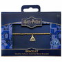 THE CARAT SHOP - Bracelet Reliques de la Mort Harry Potter en acier inoxidable plaqué or - Hipoallergénique - 18 cm