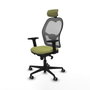 Piqueras y Crespo Chaise de Bureau avec Appui-tête 2D036G2 Vert