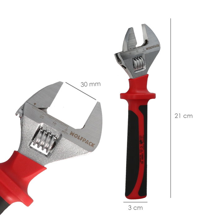 WOLFPACK LINEA PROFESIONAL Clé Ajustable Isolée VDE 8 pouces