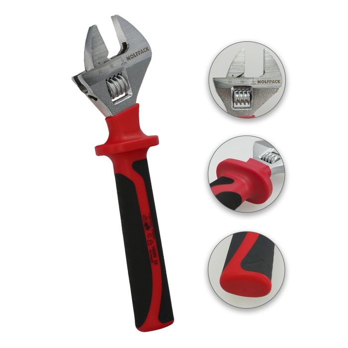 WOLFPACK LINEA PROFESIONAL Clé Ajustable Isolée VDE 8 pouces
