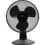 Sencor SFE 3011BK Ventilateur de bureau 30 cm noir - 3 vitesses, oscillation 90°, angle réglable, grille métal, 35W - 220-240V