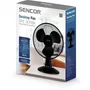 Sencor SFE 3011BK Ventilateur de bureau 30 cm noir - 3 vitesses, oscillation 90°, angle réglable, grille métal, 35W - 220-240V