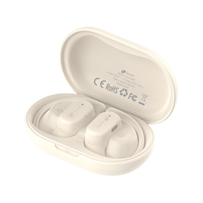 Leotec digital lifestyle Écouteurs Open Air Zenith Sport Bluetooth 5.4 IPX5 Beige