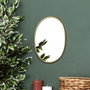 Home Deco Factory Miroir Ovale Doré 34x25 cm