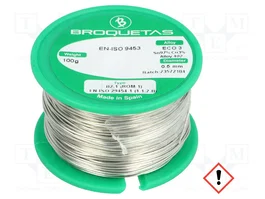 BROQUETAS Fil à souder sans plomb Sn97Cu3 0,5mm 100g