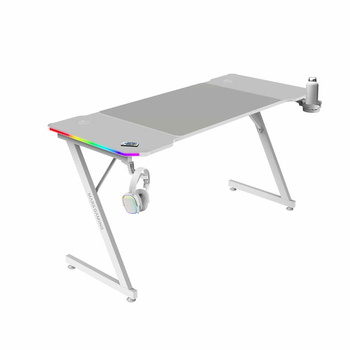 Bureau Gaming Mars Gaming ERGO Blanc 140 x 60 cm