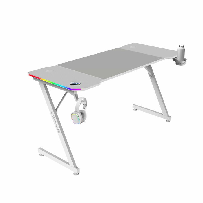 Bureau Gaming Mars Gaming ERGO Blanc 140 x 60 cm