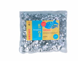 Innspiro Gemmes décoratives acryliques cercle transparent 6mm 5000u. approx.