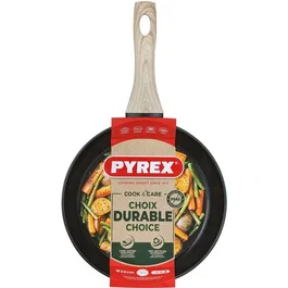 Pyrex Cook & Care Poêle 22 cm Anti-adhérente Induction Aluminium Recyclé Sans PFAS