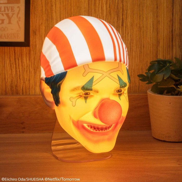 One Piece lampe 3D LED Buggy Mask One Piece lampe 3D LED Buggy Mask