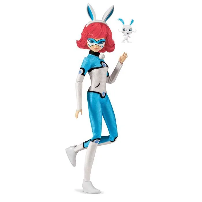 Bandai Poupée articulée Bunnyx de Miraculous - 26 cm avec accessoires et Kwami - Licence officielle - Pour enfants 2 ans et plus Bandai Poupée articulée Bunnyx de Miraculous - 26 cm avec accessoires et Kwami - Licence officielle - Pour enfants 2 ans et plus