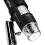 Veho DX-1 Microscope USB numérique 2MP avec zoom 200x, vidéo, 8 LED et logiciel de calibrage - Compatible Windows et Mac
