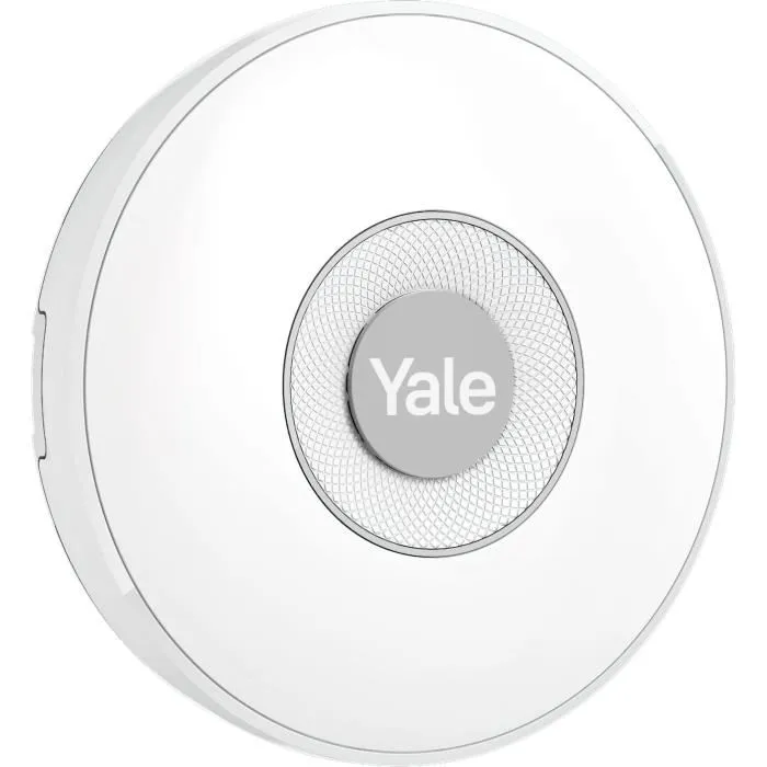 Yale - Sirène Intérieure pour Alarme Intelligente, 85 dB, LED Clignotante, Compatible Horizon+, Application Home, Contrôle à Distance