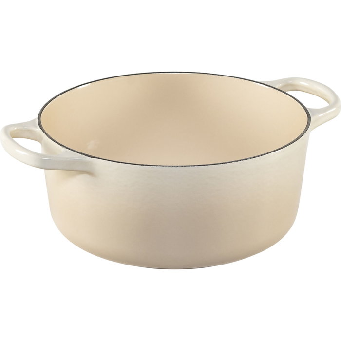 Le Creuset Signature Roaster rond 24cm meringue Le Creuset Signature Roaster rond 24cm meringue