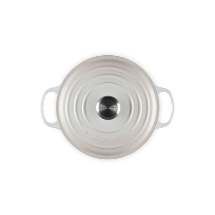 Le Creuset Signature Roaster round 24cm meringue - Cocotte en fonte