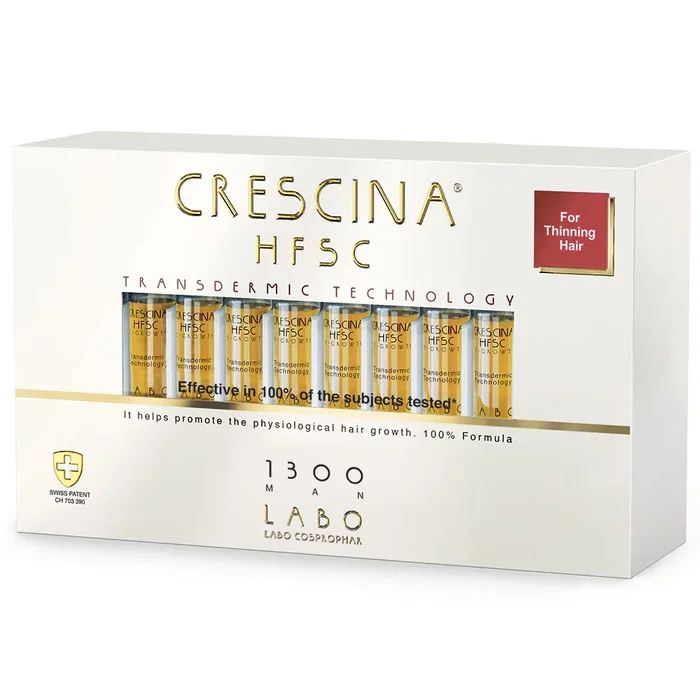 Labo Crescina Transdermic HFSC 1300 Sérum de traitement en ampoules pour hommes Labo Crescina Transdermic HFSC 1300 Sérum de traitement en ampoules pour hommes