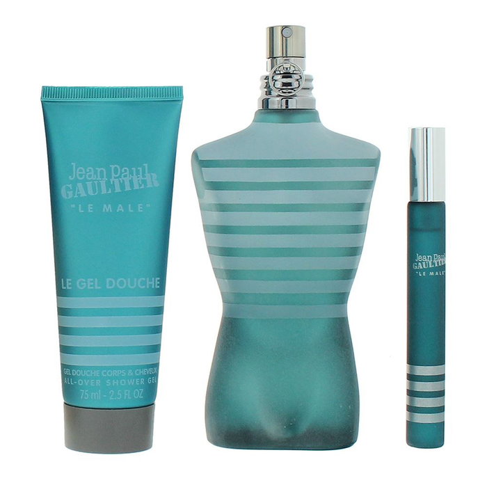Jean Paul Gaultier Coffret Parfum Le Male Pour Homme : Eau de Toilette 125 ml + Eau de Toilette 10 ml + Gel Douche Nettoyant 75 ml Jean Paul Gaultier Coffret Parfum Le Male Pour Homme : Eau de Toilette 125 ml + Eau de Toilette 10 ml + Gel Douche Nettoyant 75 ml