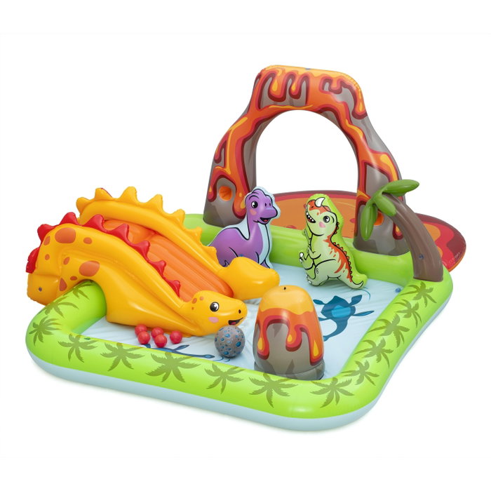 Bestway Parc de Jeux Gonflable Volcan et Dinos 262x188x102 cm