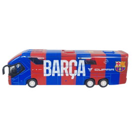 Eleven Force Bus FC Barcelona 16652 avec portes latérales ouvrantes et rétro-friction - Jouet sous licence officielle - Dès 3 ans